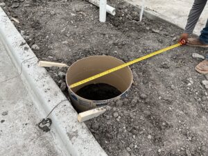 Sign Foundations for Panda Express in Wylie, Texas