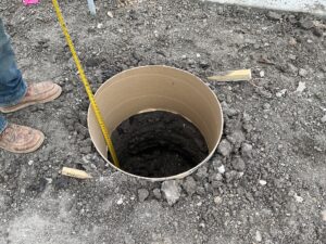 Sign Foundations for Panda Express in Wylie, Texas