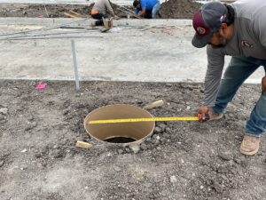 Sign Foundations for Panda Express in Wylie, Texas