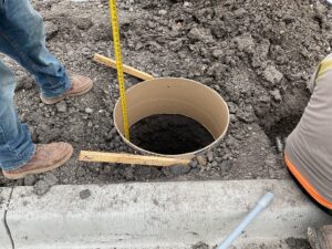 Sign Foundations for Panda Express in Wylie, Texas