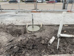 Sign Foundations for Panda Express in Wylie, Texas